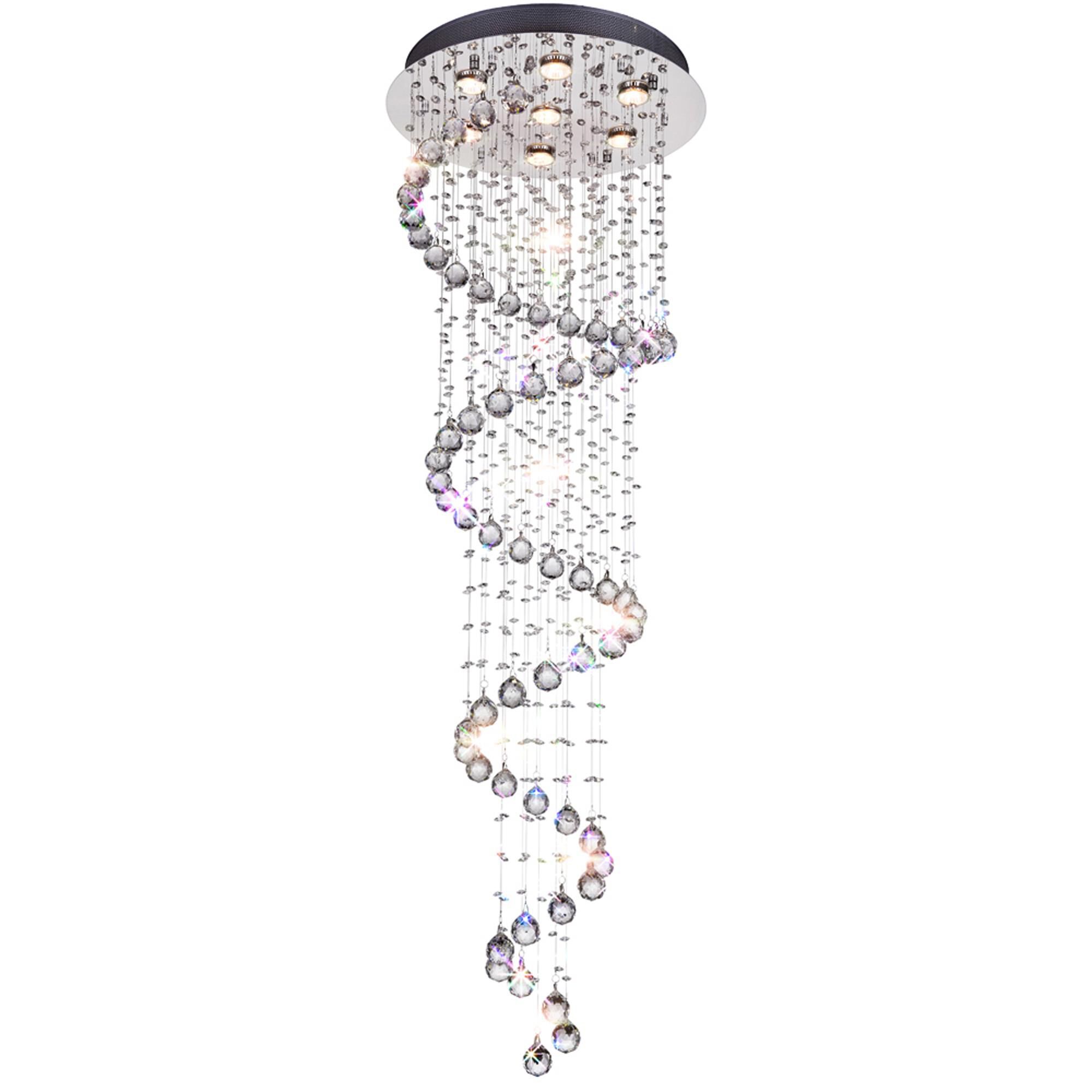 Shown in Chrome finish and K9 Clear crystal