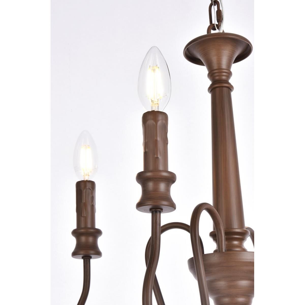 Flynx 17 Inch 4 Light Mini Chandelier by Elegant Lighting