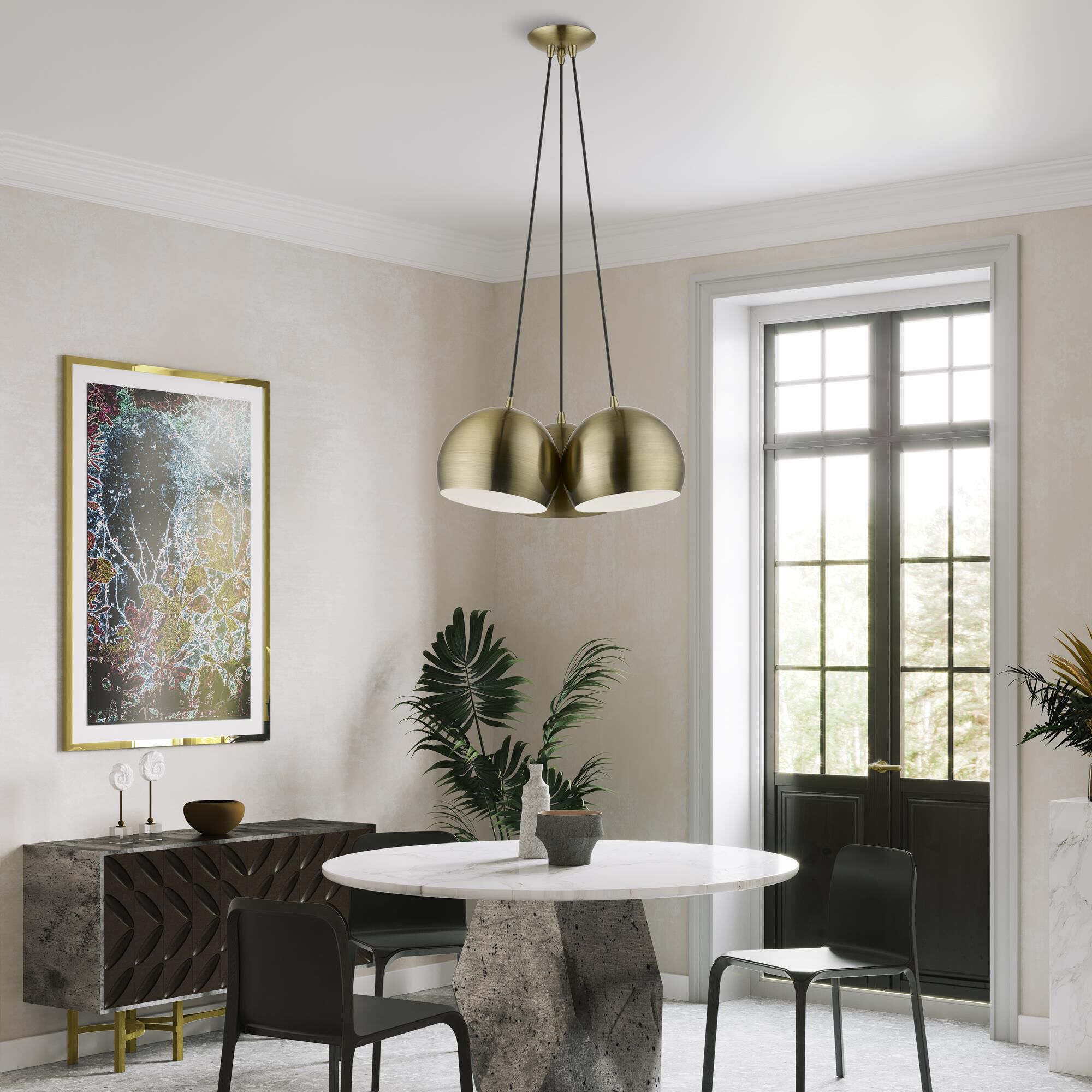 Piedmont 3 Light Multi Light Pendant by Livex Lighting