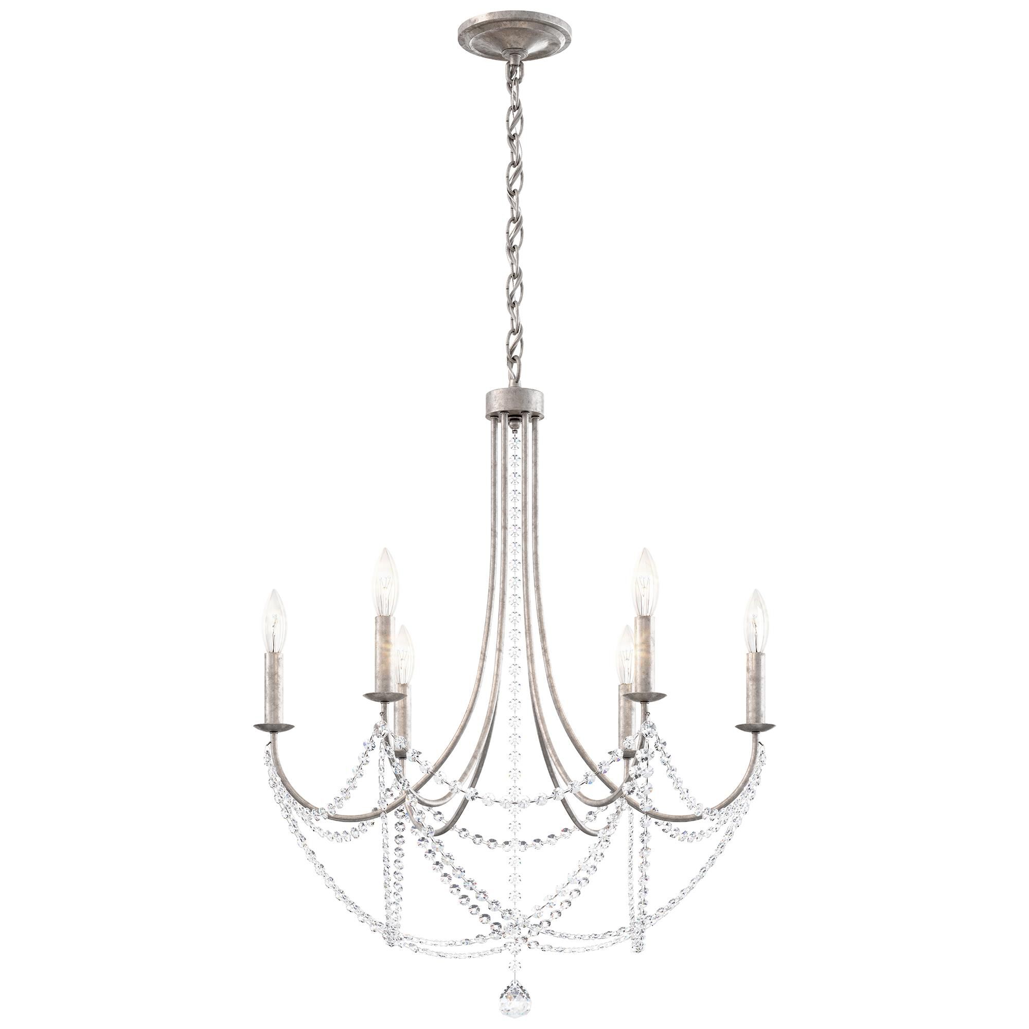 Verdana 24 Inch 6 Light Chandelier by Schonbek