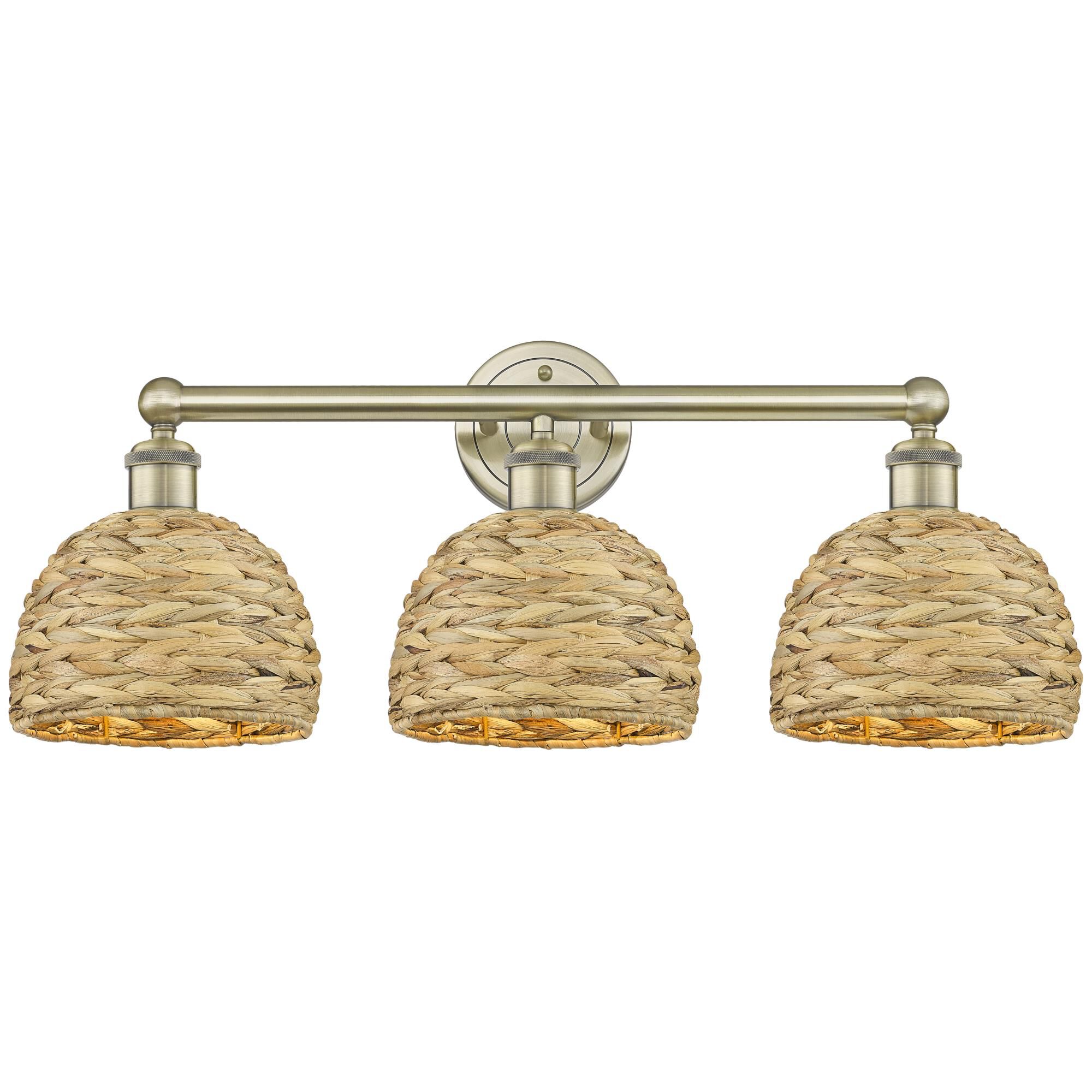 Bruno Marashlian Woven Rattan 26 Inch Bath Vanity Light by Innovations Lighting