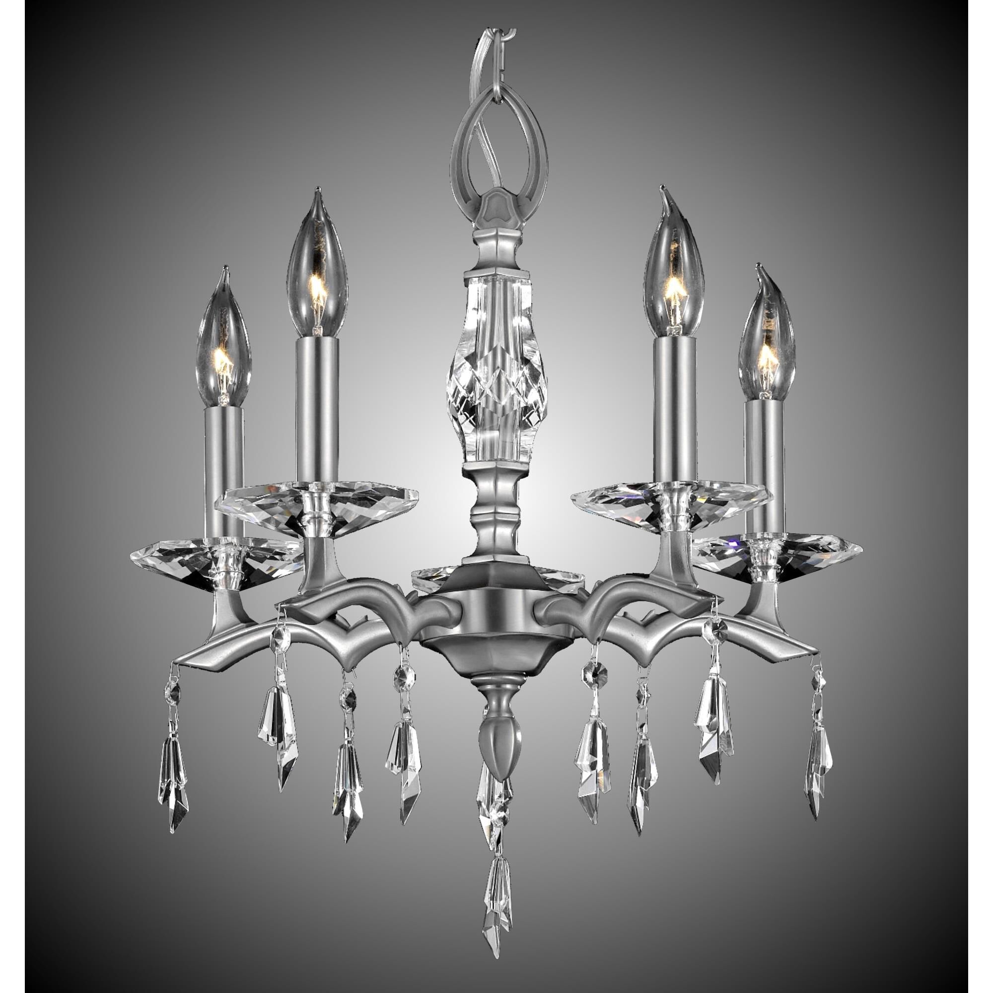 Kaya 5 Light Mini Chandelier by American Brass and Crystal