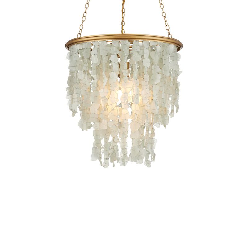 Verre de Mer 19 Inch Mini Chandelier by Currey and Company