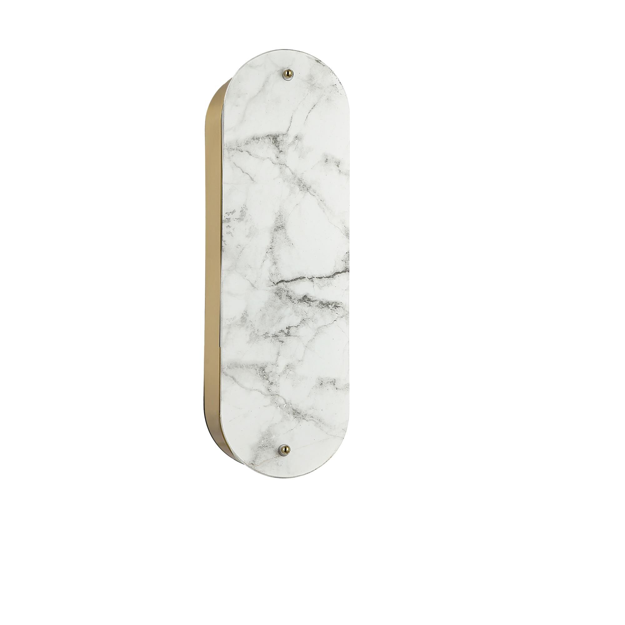 Shown in Aged Brass finish and Alabaster shade