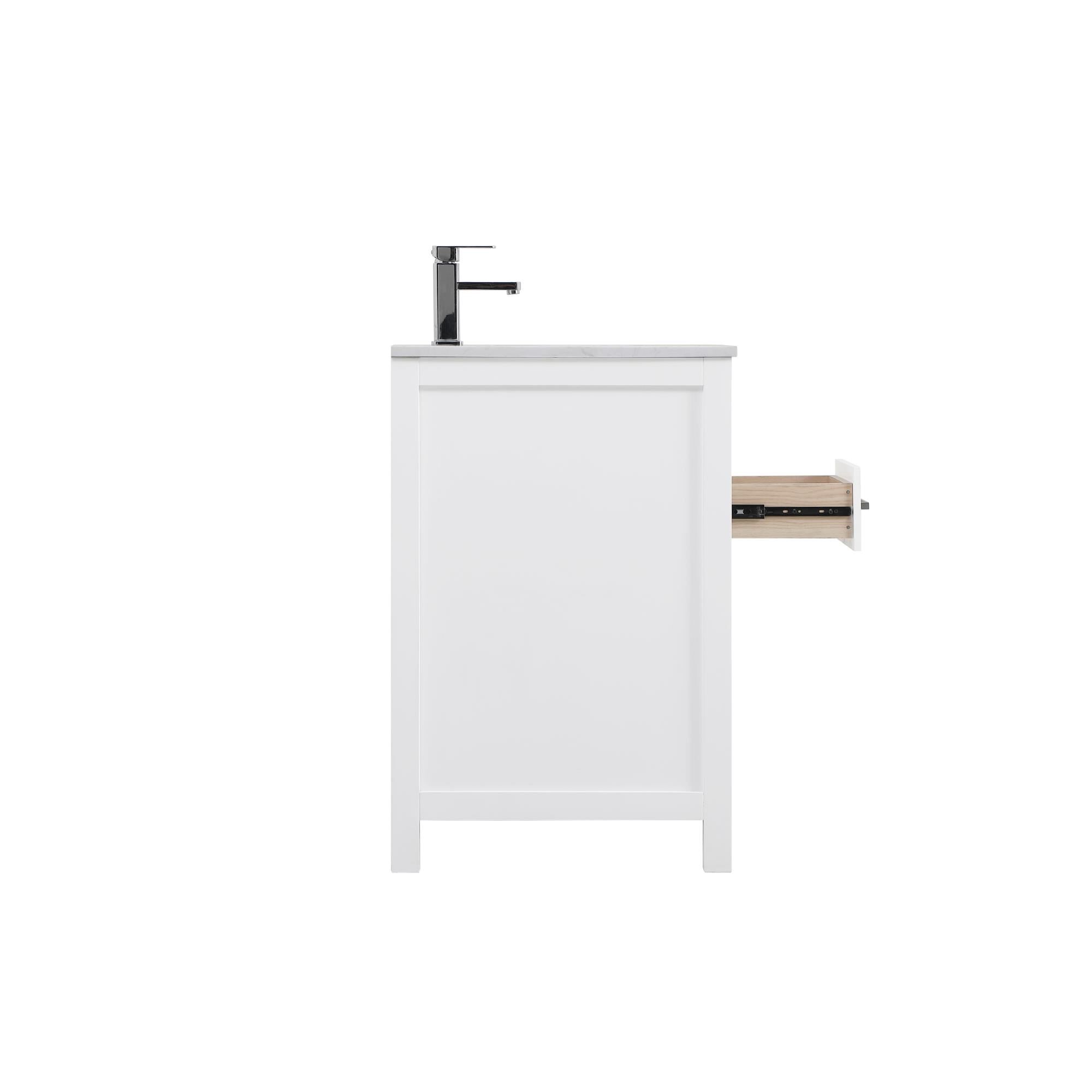 Shown in White finish