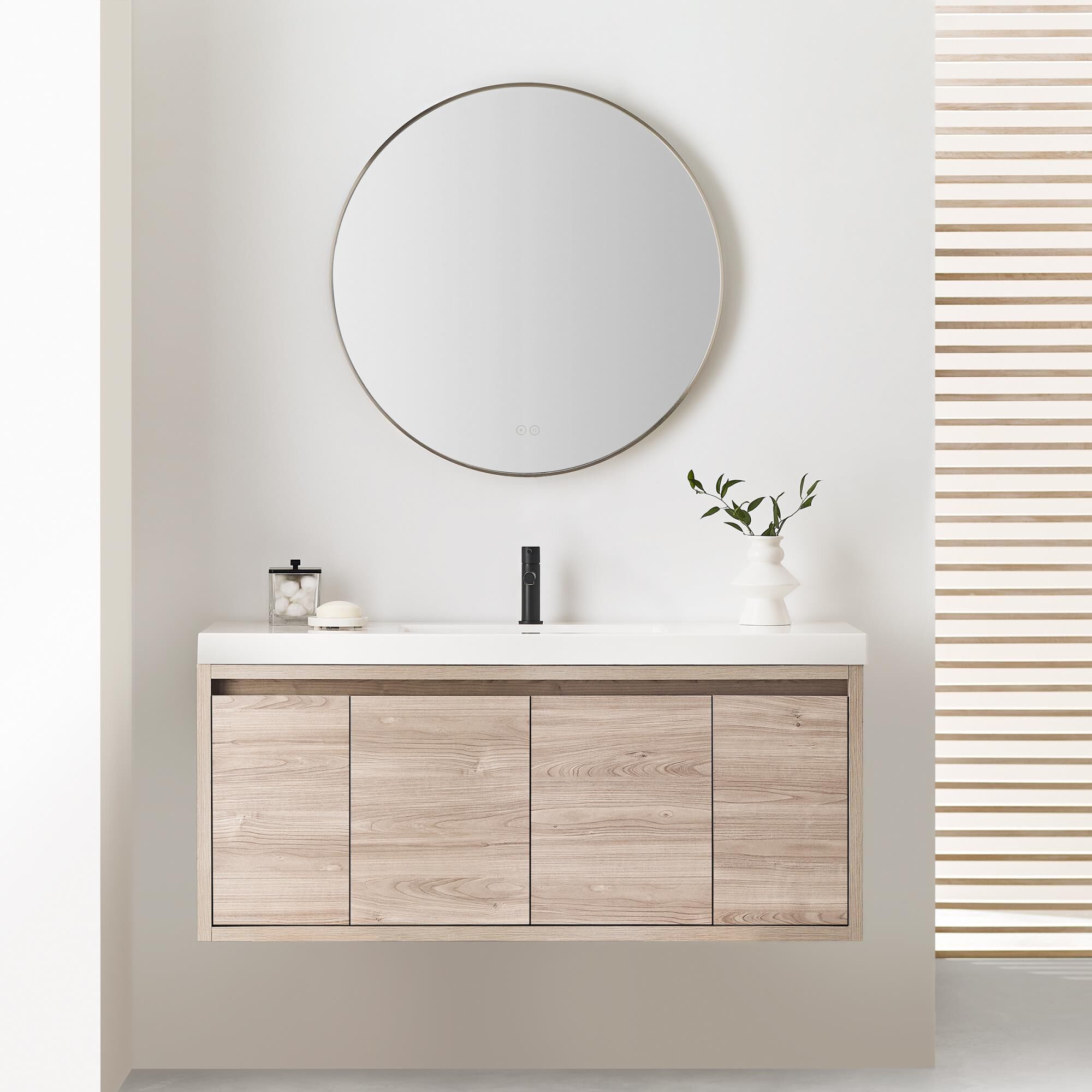 Cadre 30 Inch LED Lighted Mirror by Generation Lighting