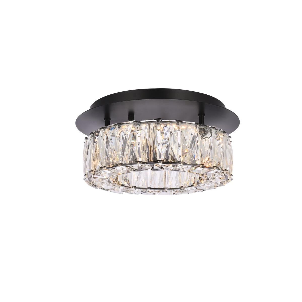 Monroe 12 Inch 1 Light LED Flush Mount by Elegant Lighting