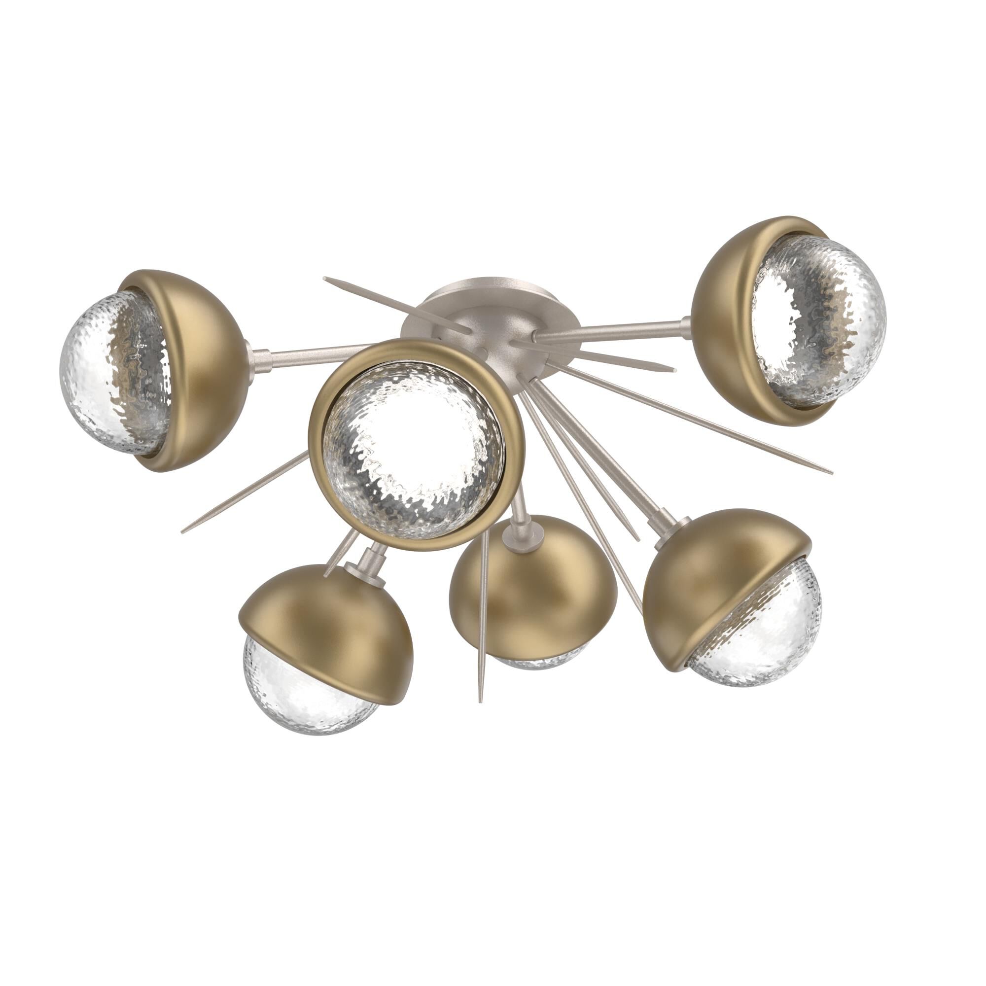 Levi Wilson Cabochon 28 Inch Semi Flush Mount by Hammerton Studio