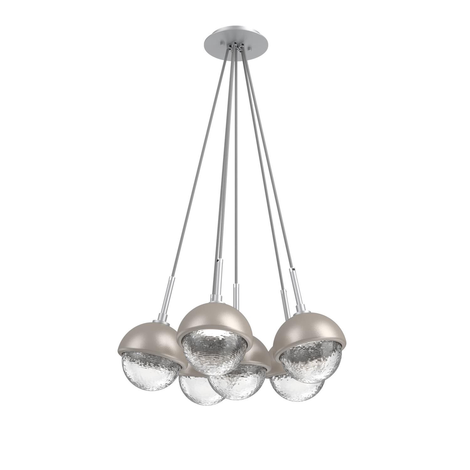 Levi Wilson Cabochon 19 Inch Multi Pendant Light by Hammerton Studio