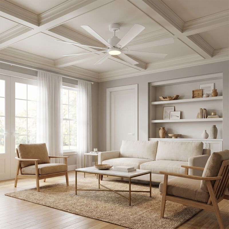 Sean Lavin Flera Smart 65 Inch Ceiling Fan with Light Kit by Generation Lighting