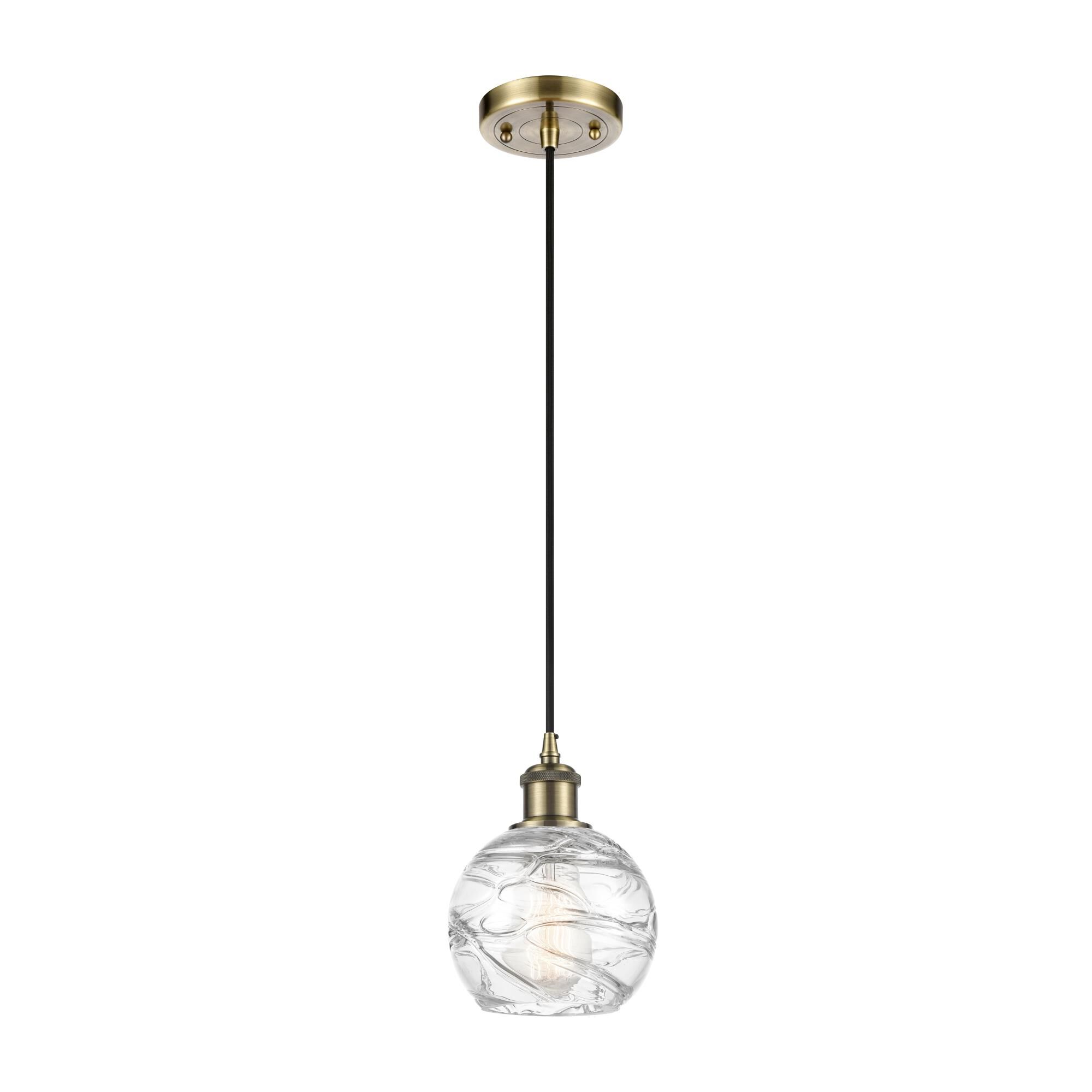 Bruno Marashlian Athens Deco Swirl 6 Inch Mini Pendant by Innovations Lighting