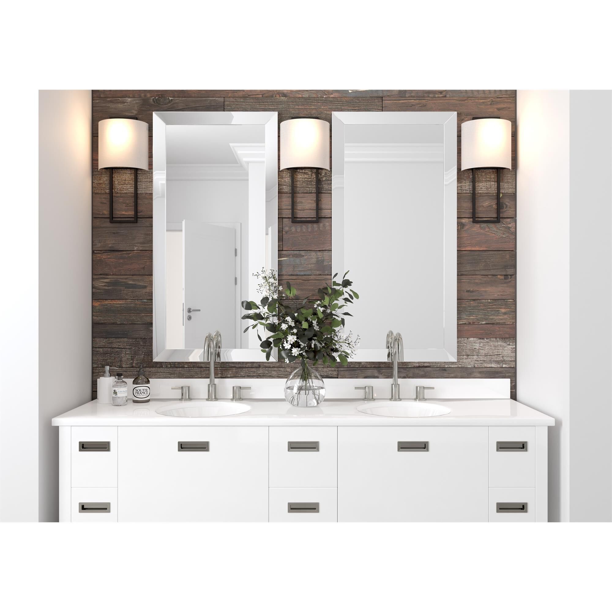 Shown in Black Forged finish and Fabric glass and White shade