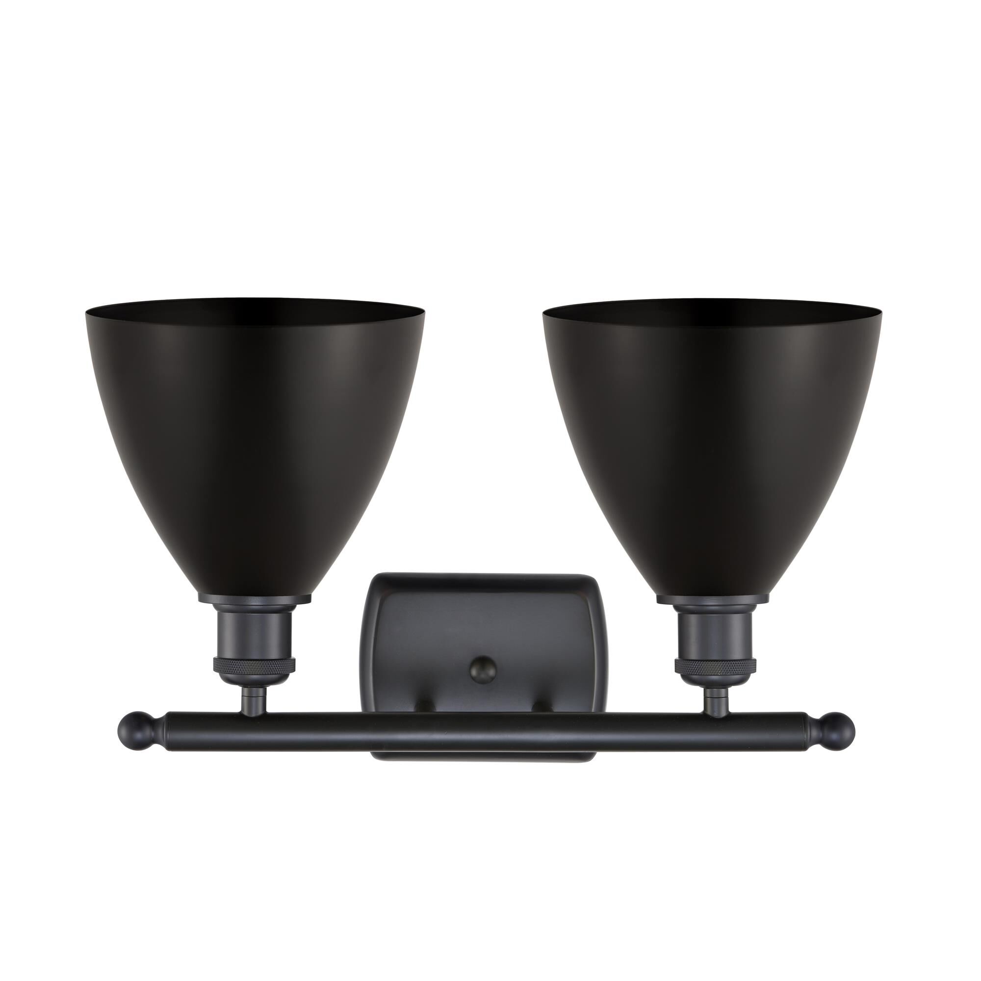 Shown in Matte Black finish and Matte Black Ballston Dome shade