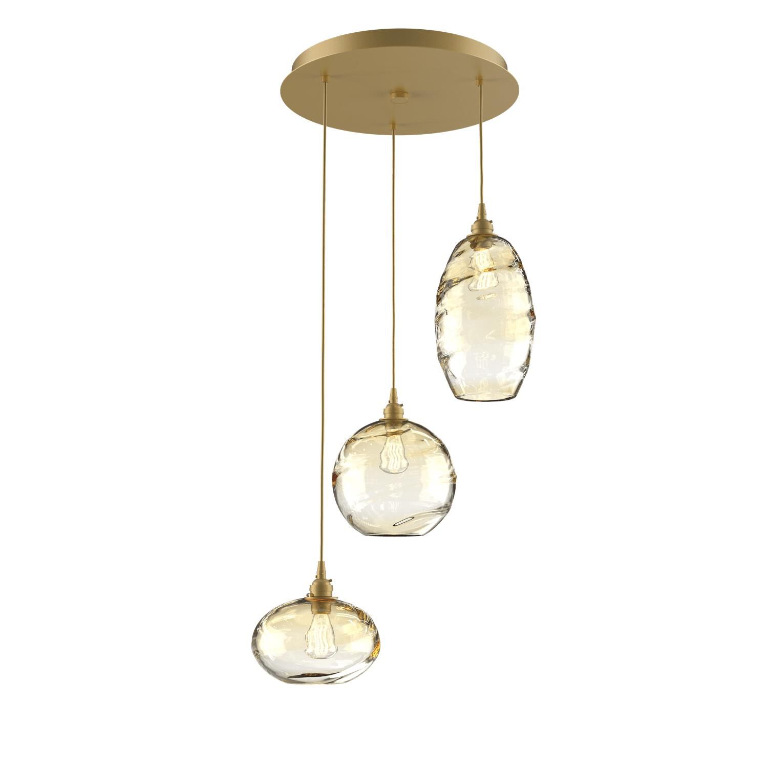 Misto 21 Inch 3 Light Multi Light Pendant by Hammerton Studio