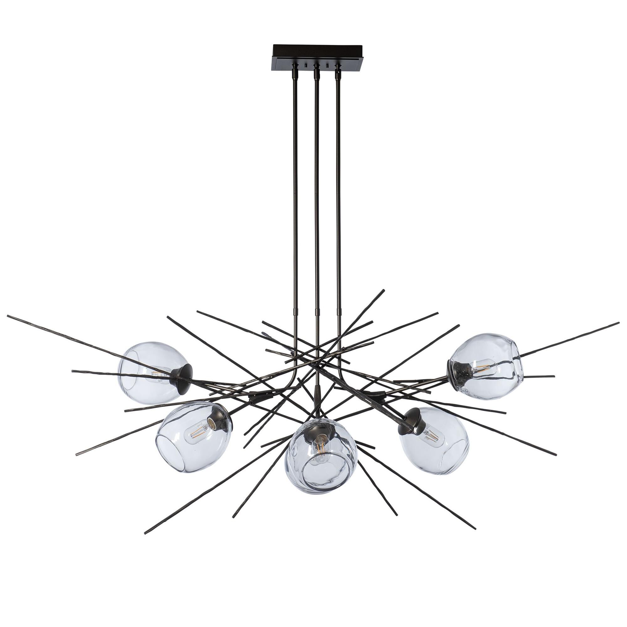 Shown in Oil Rubbed Bronze finish and Clear glass