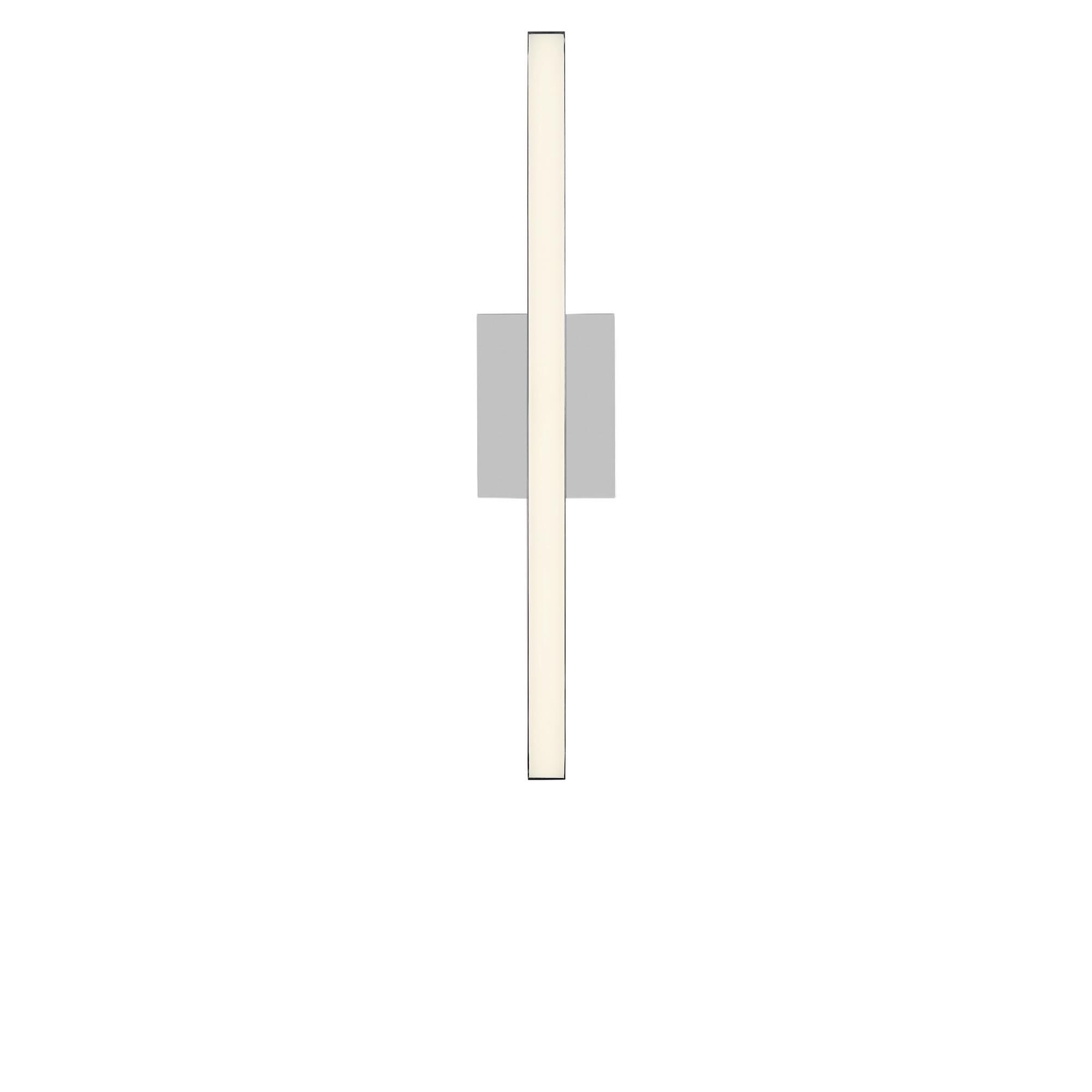 Shown in Chrome finish and White Polycarbonate shade