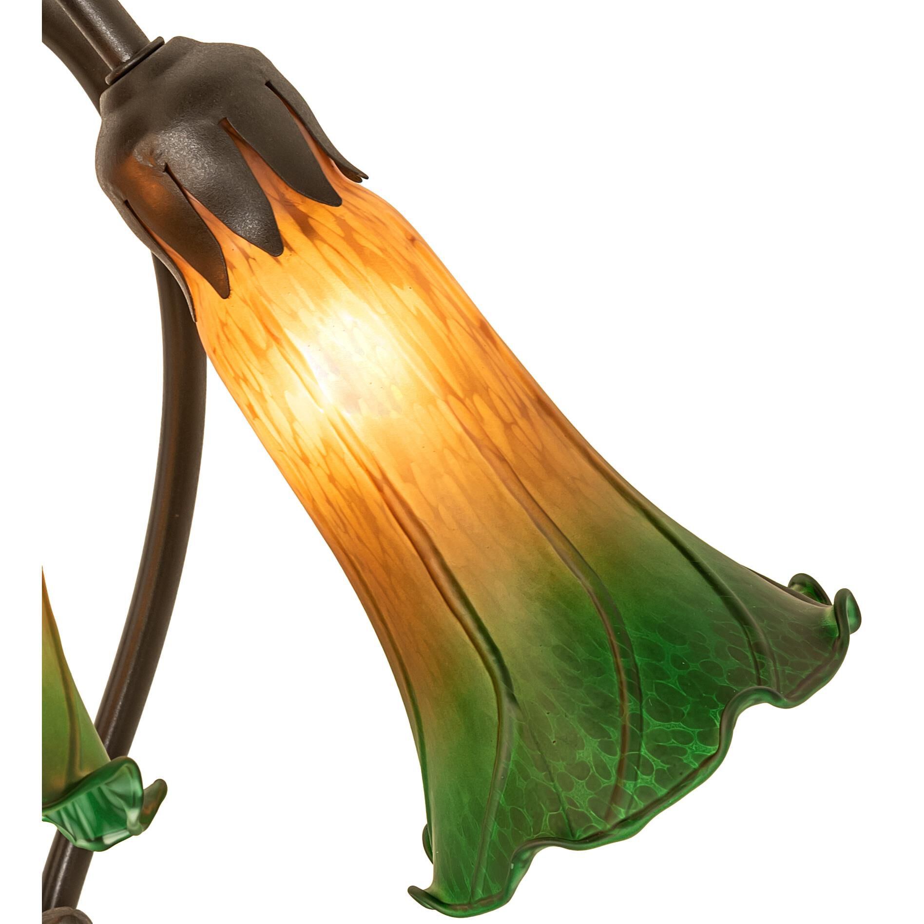Amber and Green 16 Inch Accent Lamp by Meyda Lighting