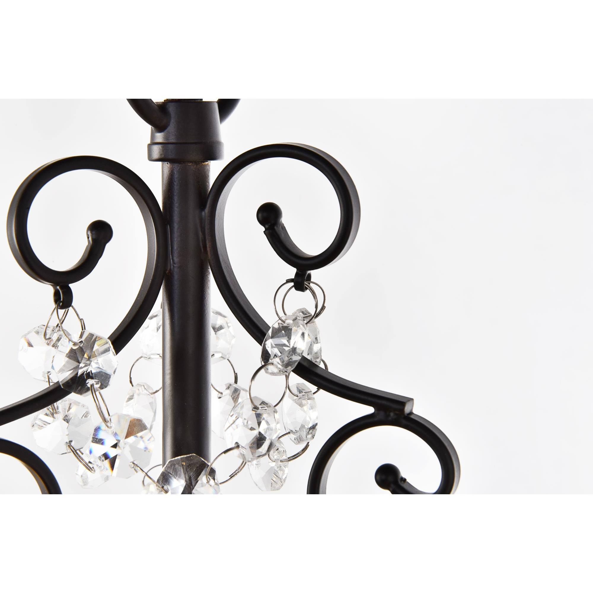Shown in Oil Rubbed Bronze finish and Clear Royal Cut crystal