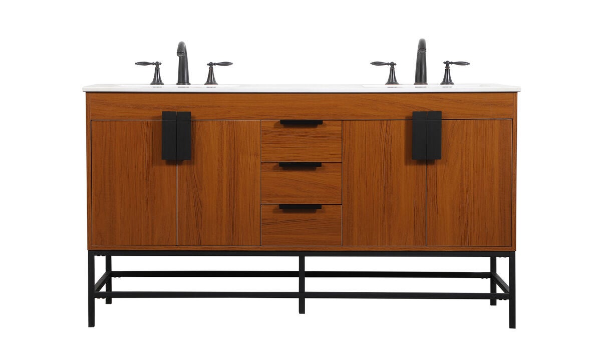 Shown in Teak finish