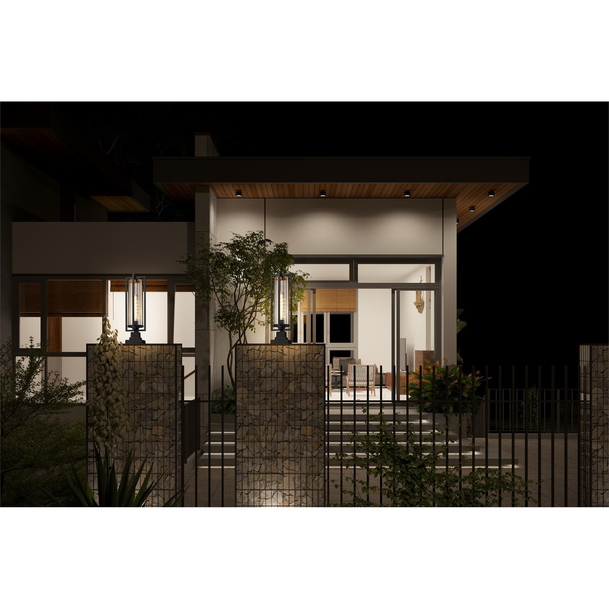 Aura 27 Inch Outdoor Pier Lamp by Z Lite