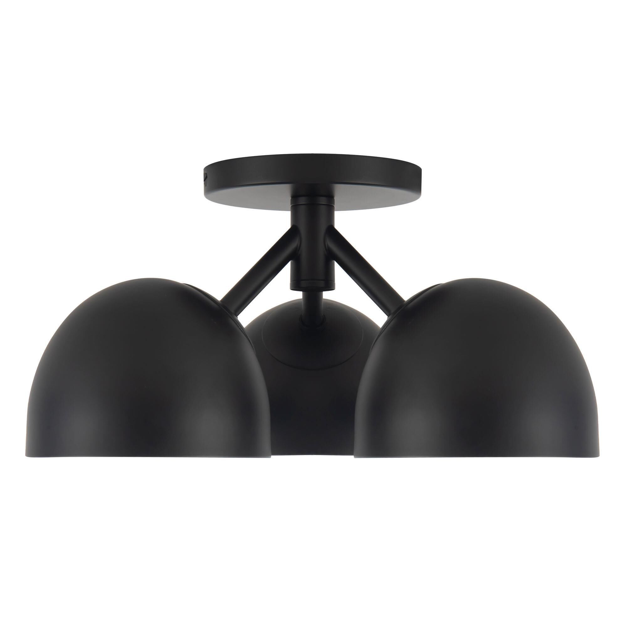 Shown in Black finish and Steel shade