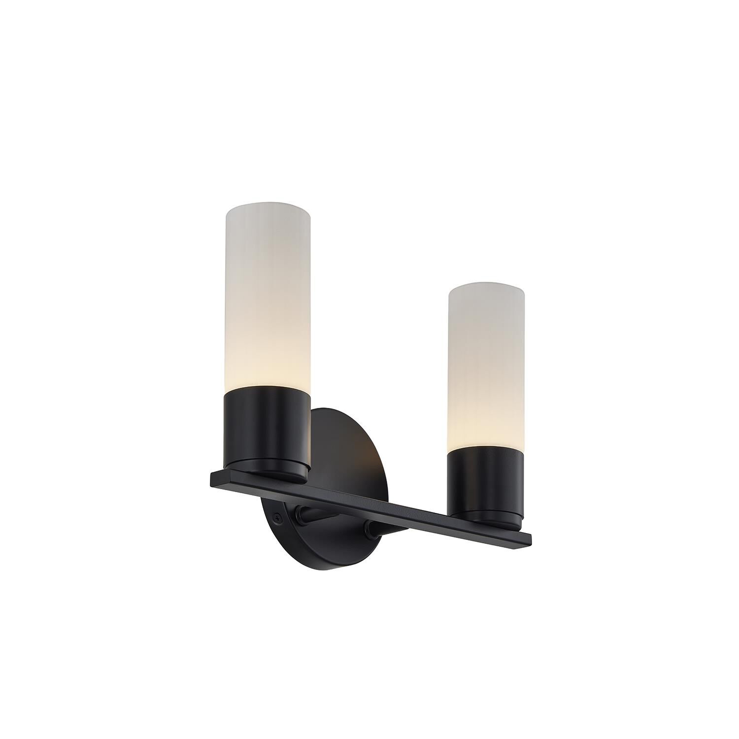Shown in Matte Black finish and Ribbed Opal glass