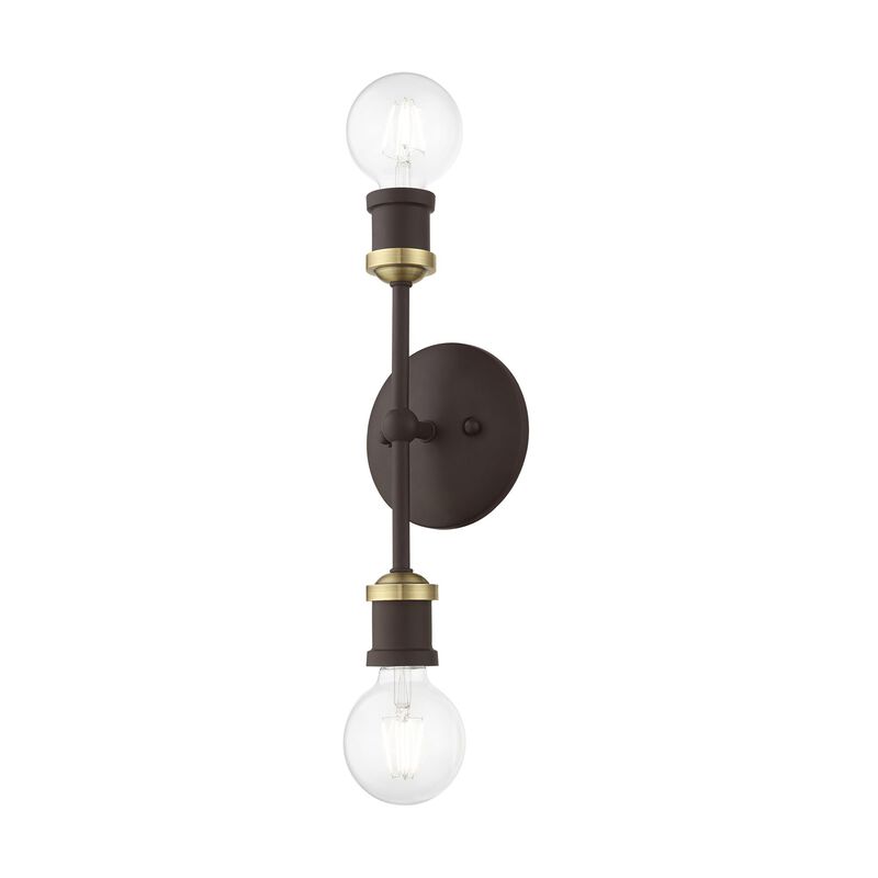 Lansdale 12 Inch 2 Light Bath Vanity Light by Livex Lighting
