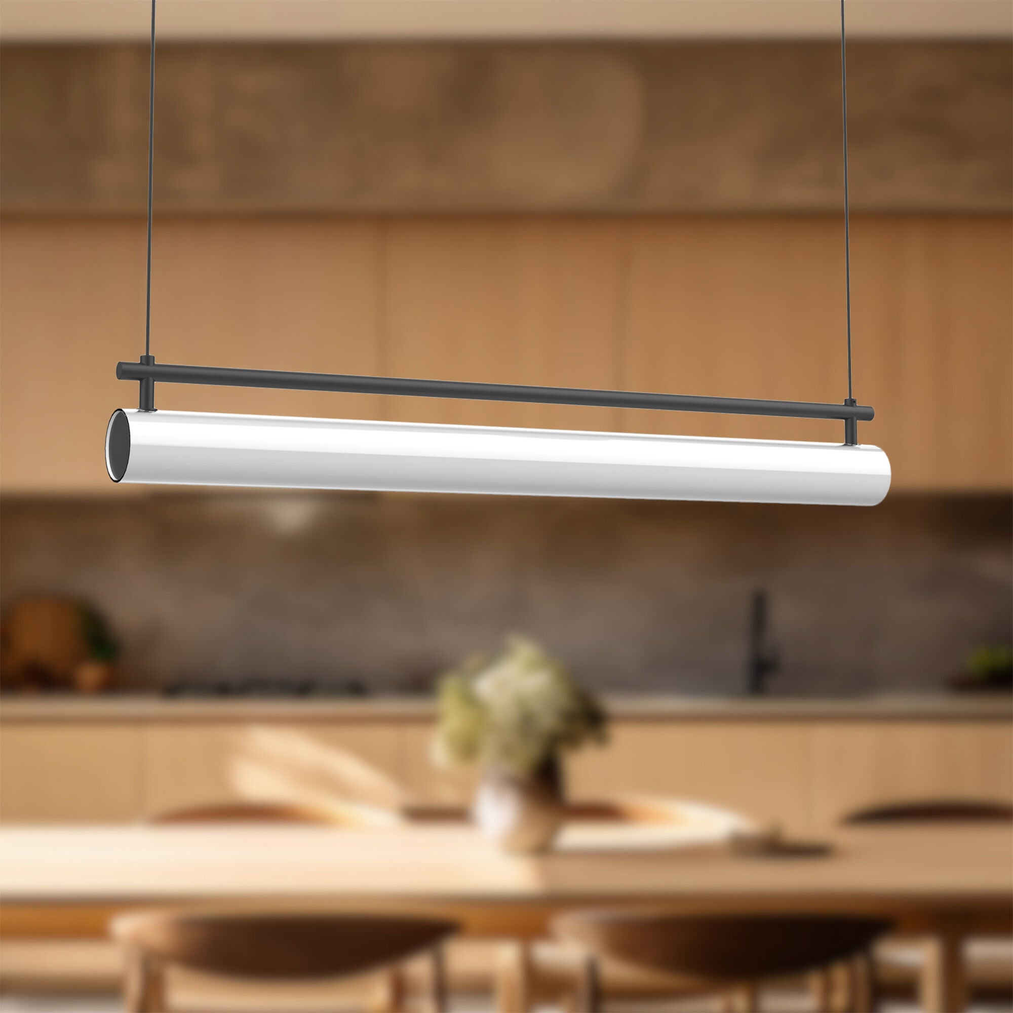 Shown in Black finish and Frosted glass