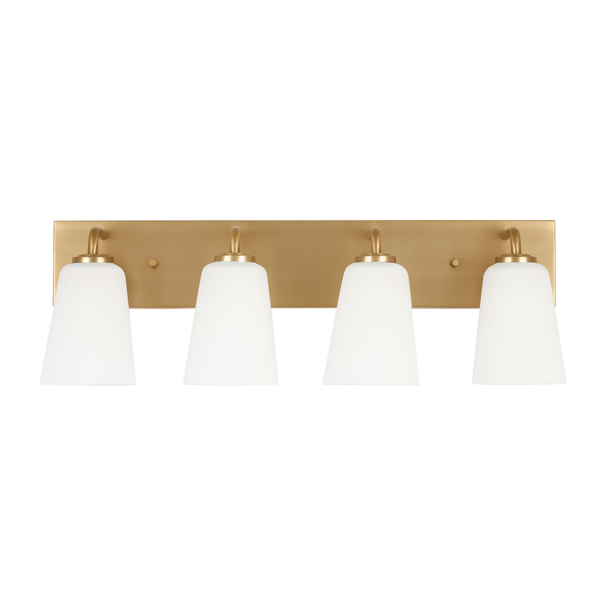Shown in Satin Brass finish and Etched Painted White Inside glass