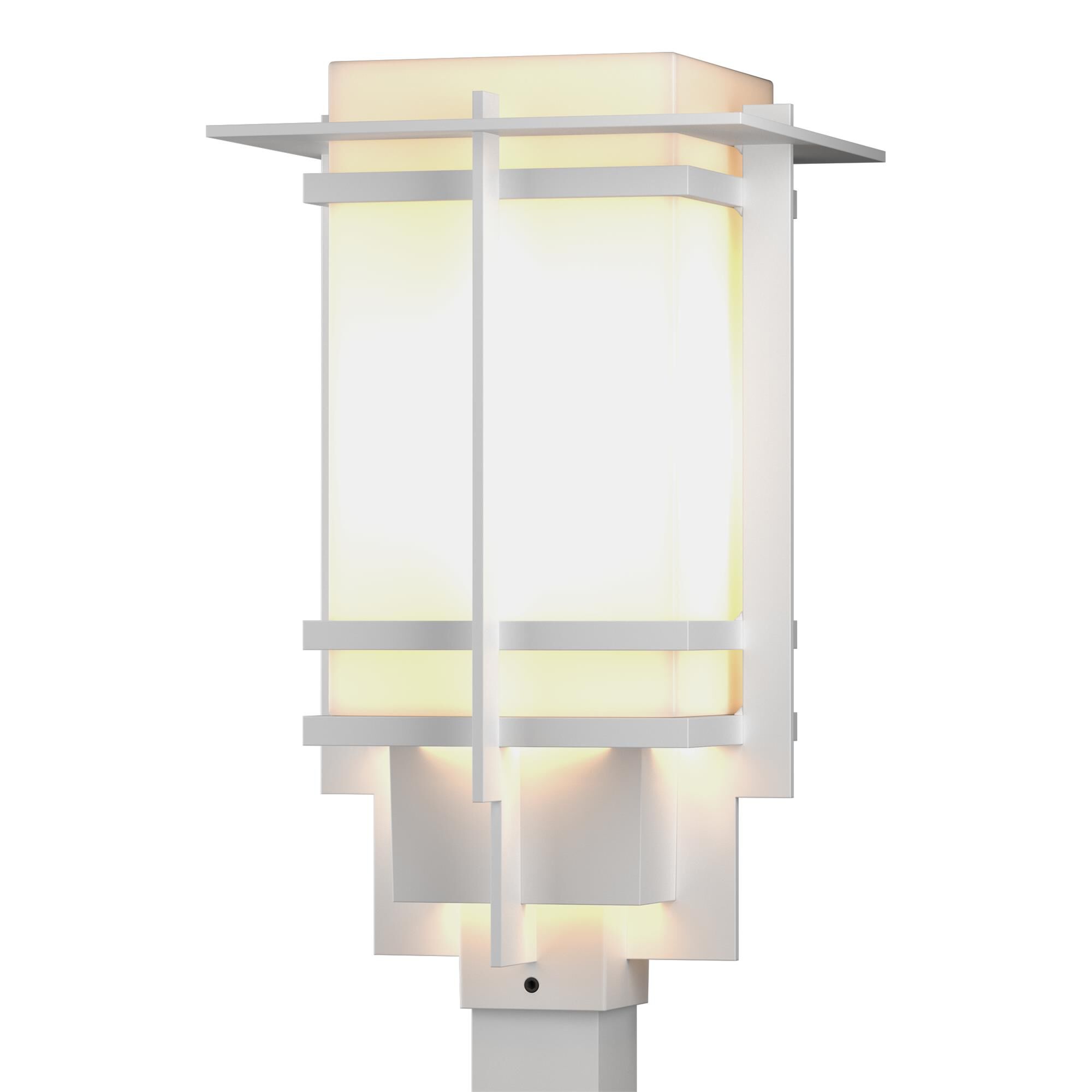 Shown in Coastal White finish and Opal glass