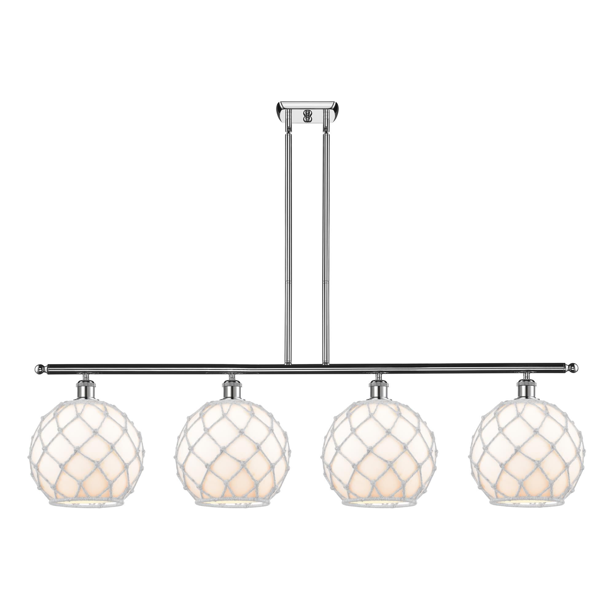 Bruno Marashlian Large Farmhouse Rope 48 Inch Linear Suspension Light by Innovations Lighting