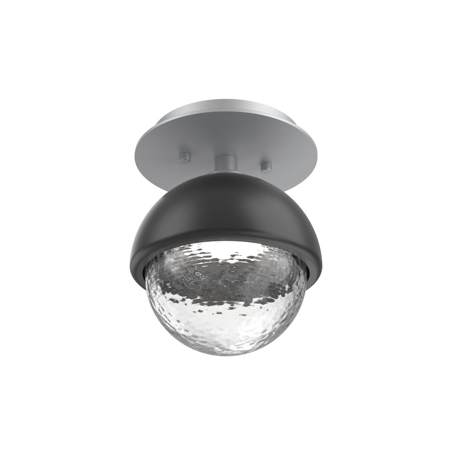 Shown in Classic Silver finish and Clear glass and Matte Black accent