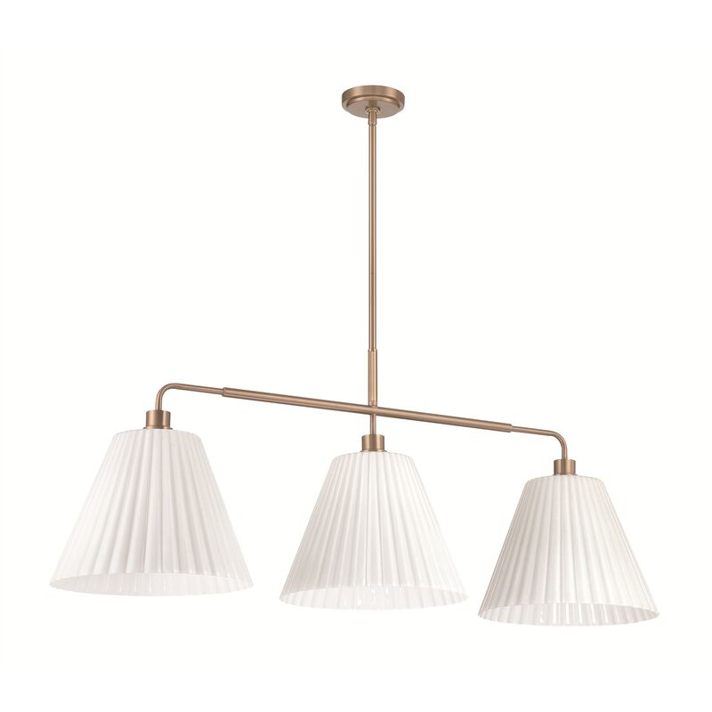 Pleated 49 Inch Linear Chandelier by Craftmade