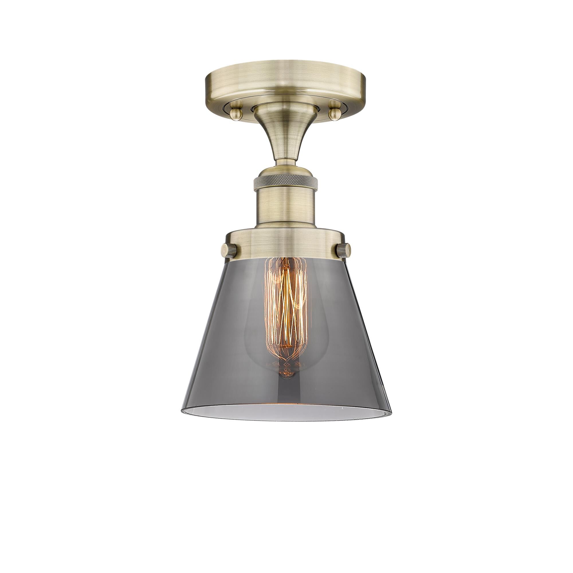 Bruno Marashlian Cone 6 Inch 1 Light Semi Flush Mount by Innovations Lighting