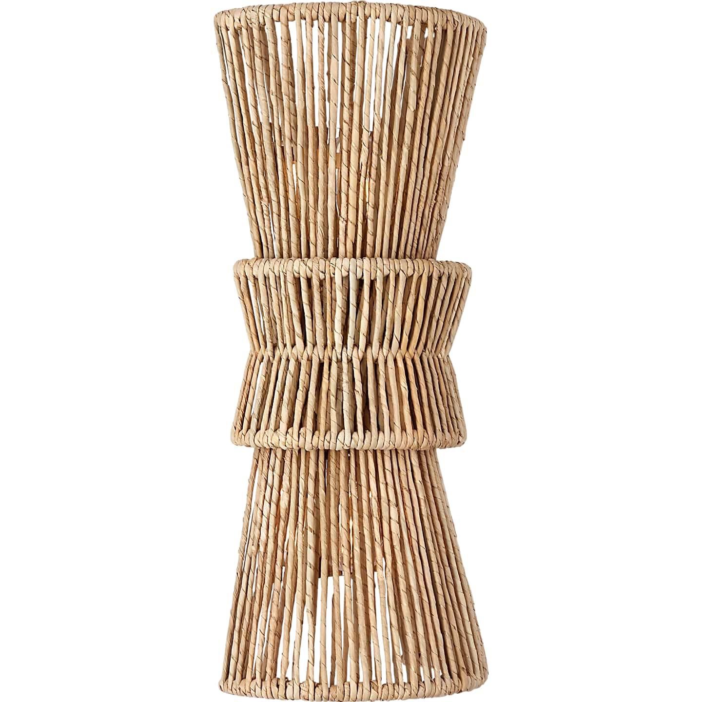 Shown in Natural Abaca and Polished Nickel finish