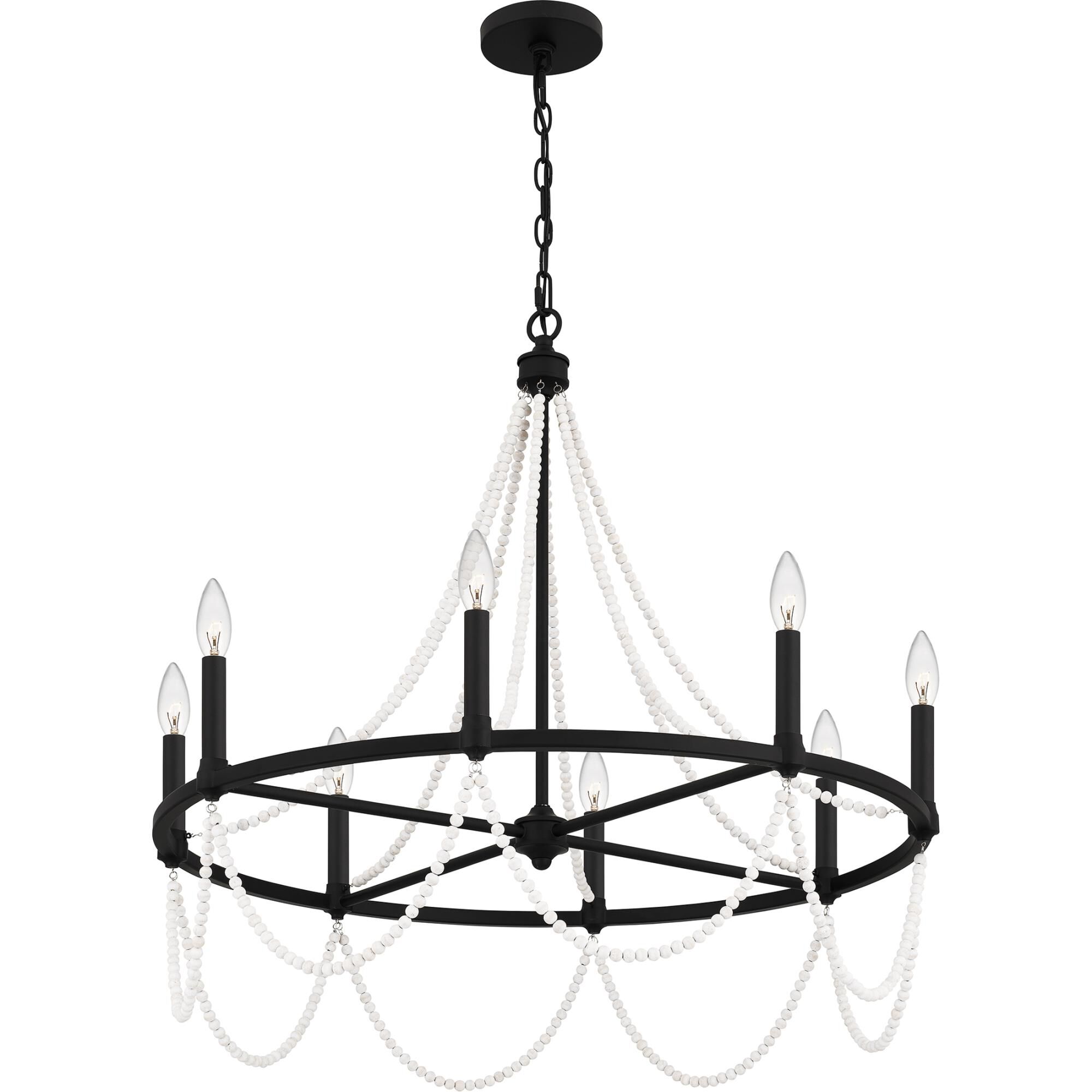 Brigitta 30 Inch 8 Light Chandelier by Quoizel