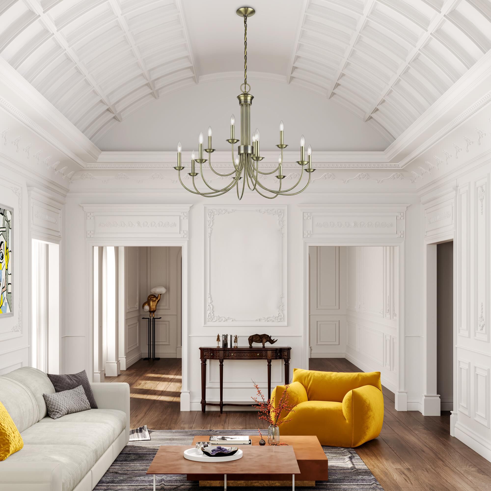 Estate 36 Inch Chandelier by Livex Lighting