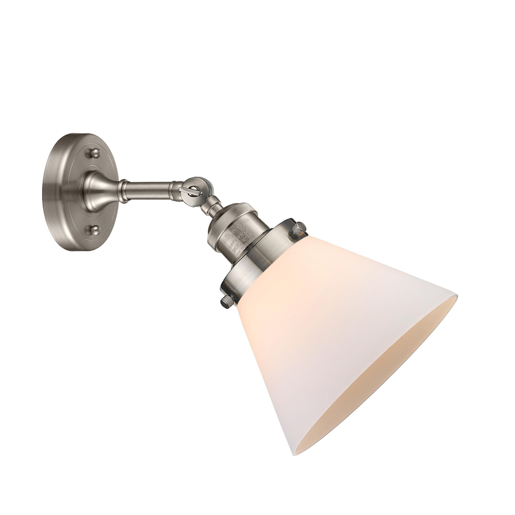 Shown in Brushed Satin Nickel finish and Frosted glass and None accent