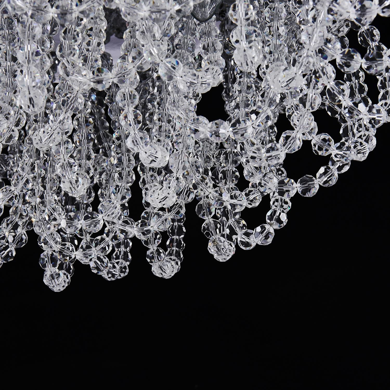 Shown in Polished Chrome finish and Firenze Clear crystal