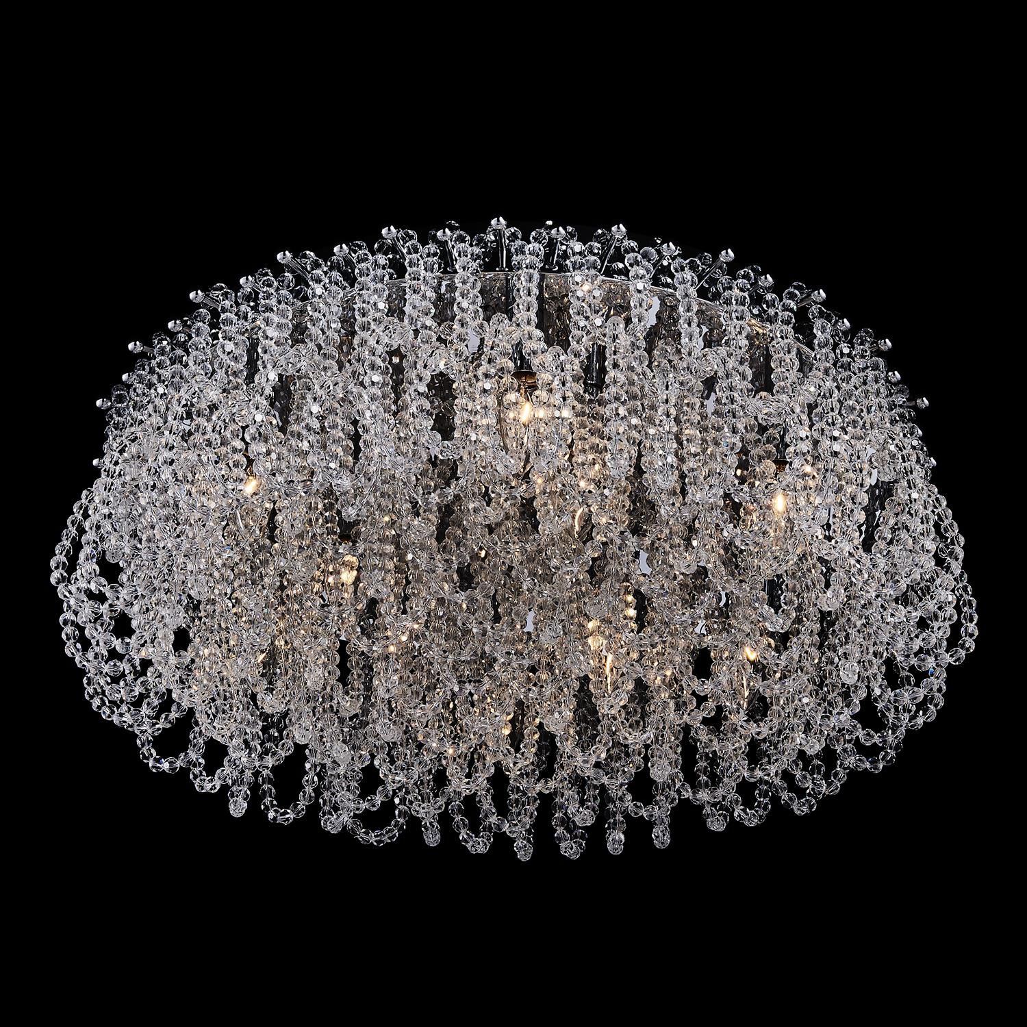 Shown in Polished Chrome finish and Firenze Clear crystal