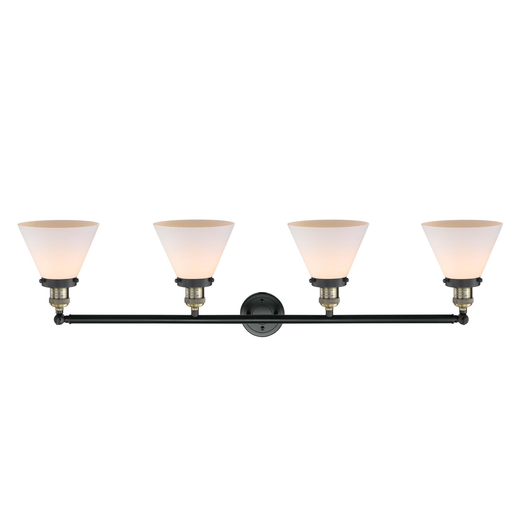 Bruno Marashlian Large Cone 43 Inch 4 Light Bath Vanity Light by Innovations Lighting