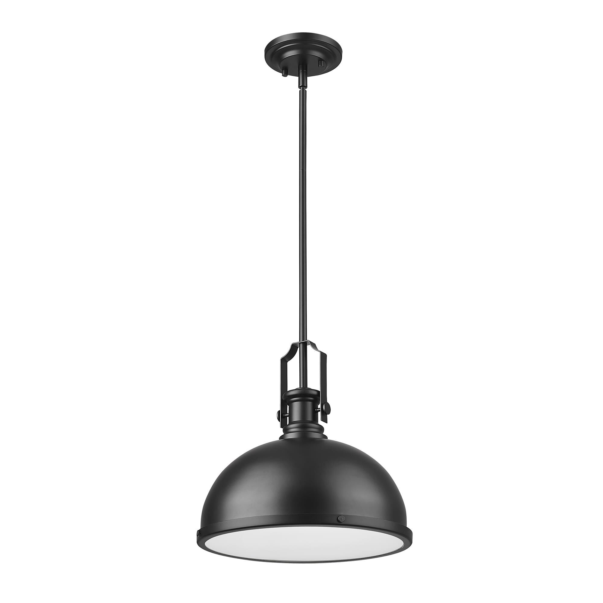 Shown in Matte Black finish and Matte Black shade