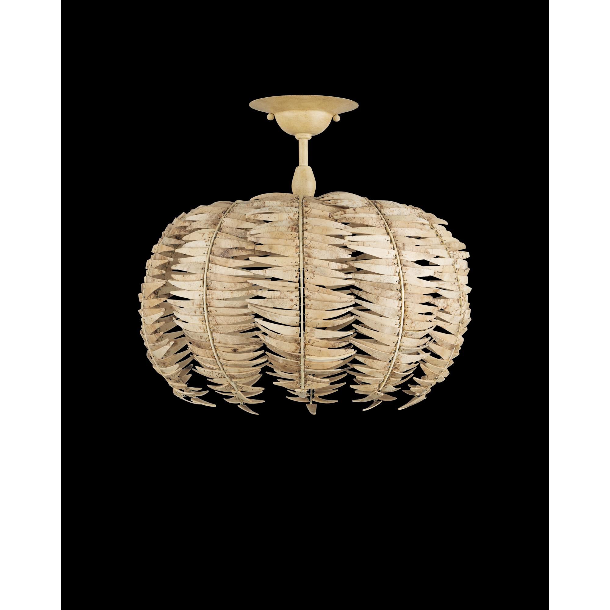 Tiptur 16 Inch Semi Flush Mount by Currey and Company