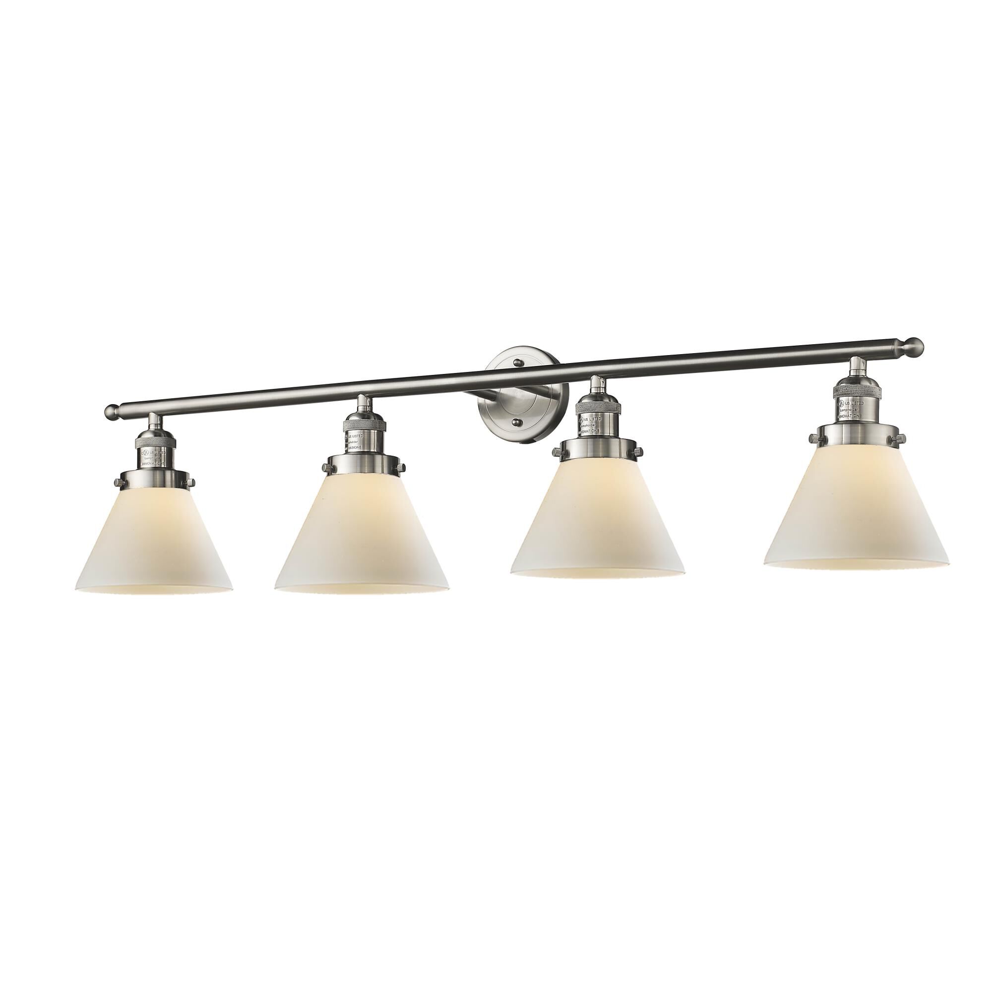 Bruno Marashlian Large Cone 43 Inch 4 Light Bath Vanity Light by Innovations Lighting