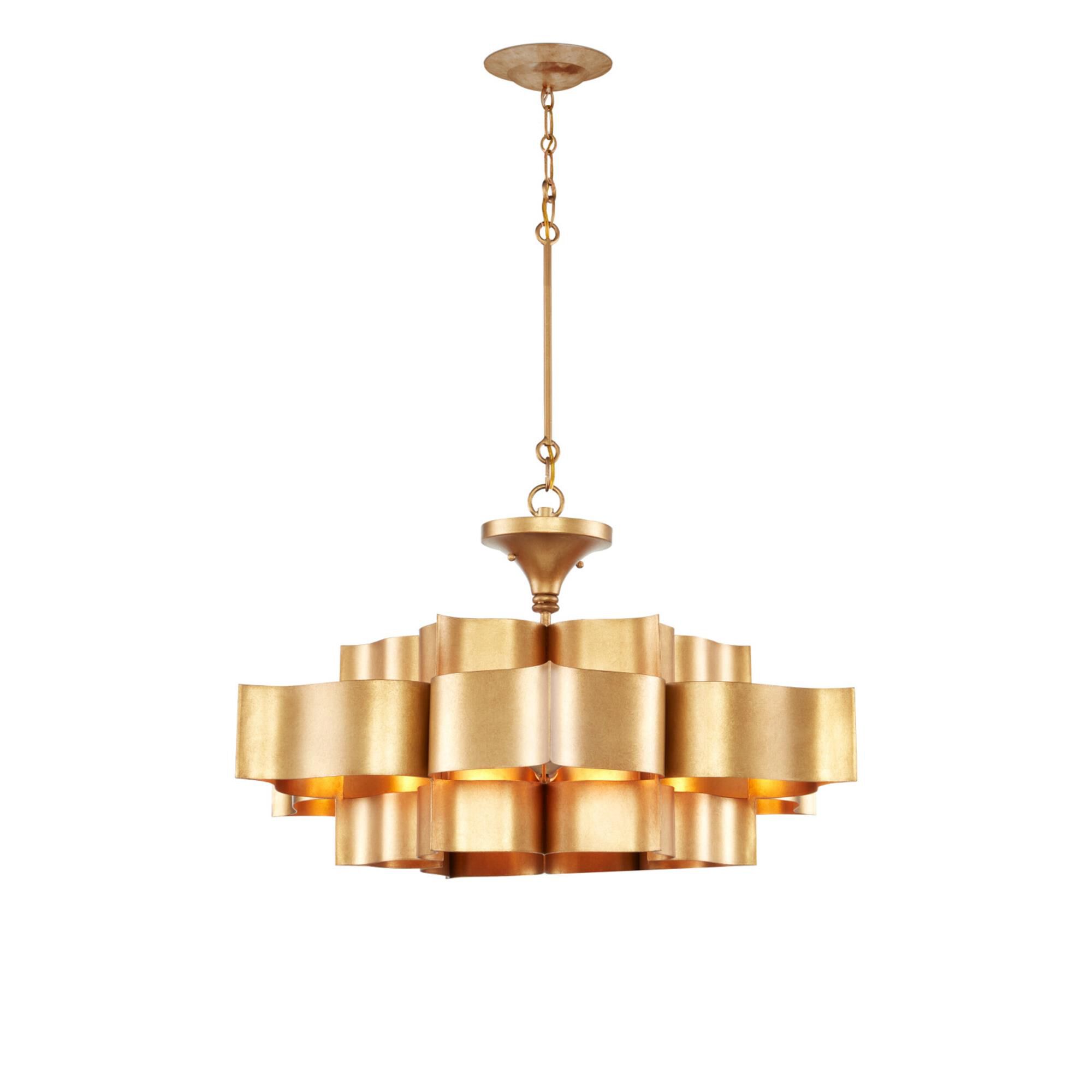 Grand Lotus 30 Inch Large Pendant,