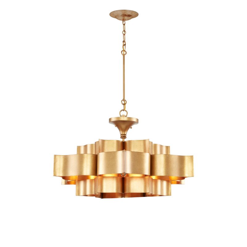 Grand Lotus 30 Inch Large Pendant by Currey and Company