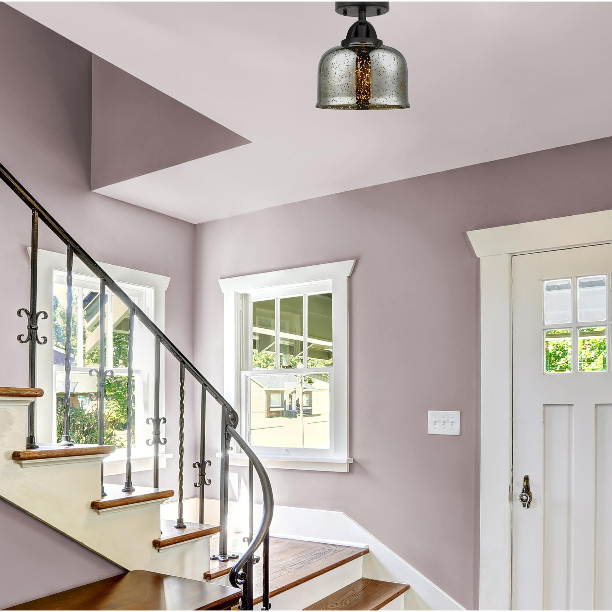 Bruno Marashlian Bell 8 Inch 1 Light Semi Flush Mount by Innovations Lighting