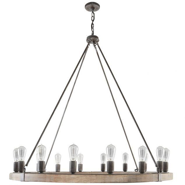 48 Inch 16 Light Semi Flush Mount by Capital Lighting Fixture Company