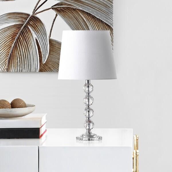 Nola Stacked Crystal Ball 16 Inch Accent Lamp by Safavieh