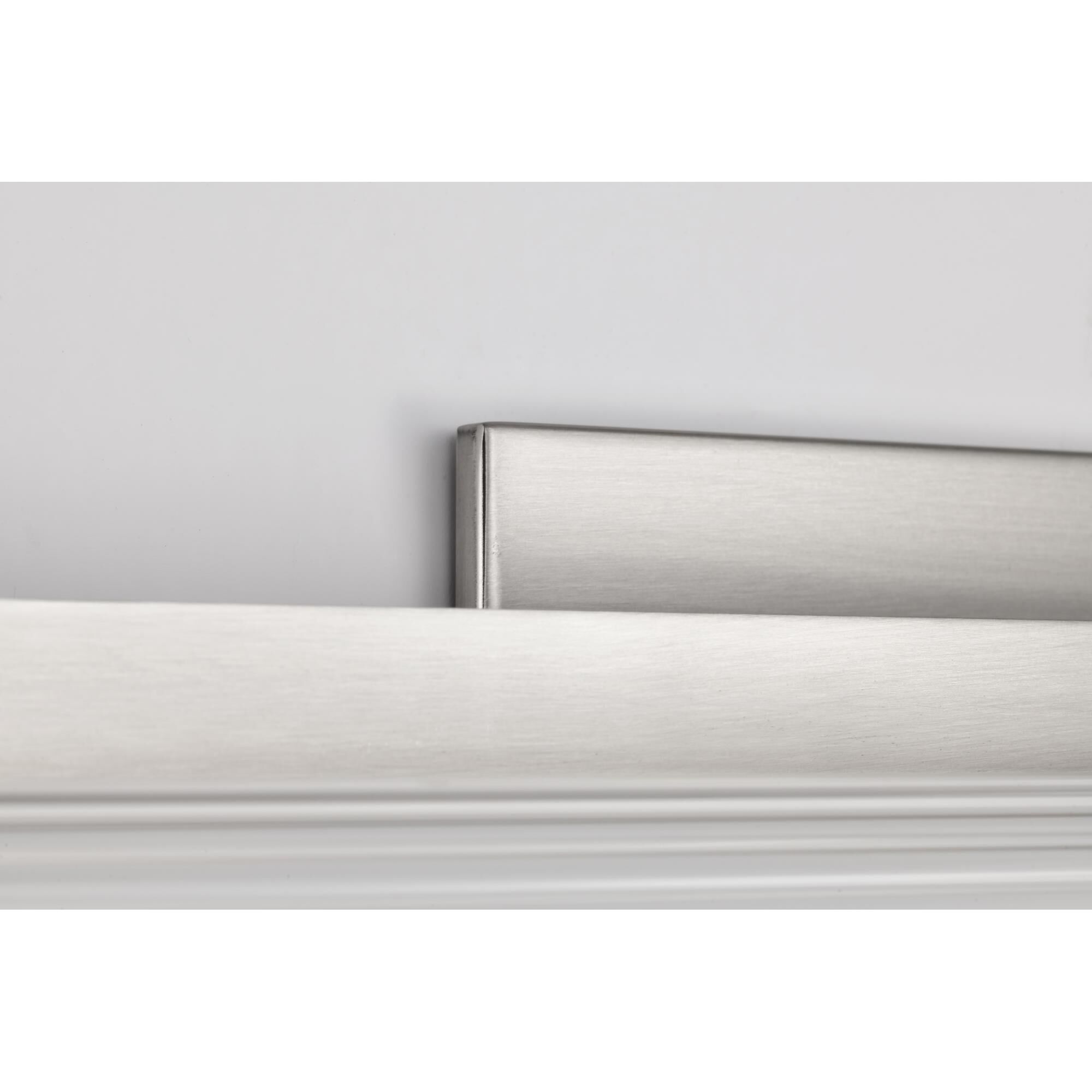 Shown in Brushed Nickel finish and Clear glass